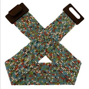 Multicolored Beaded Belt